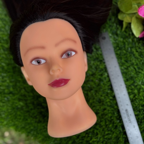 MANNEQUIN HEAD WIG PRACTICE HAIRSTYLE BEAUTICIAN HAIRDRESSER UPDO COSMETOLOGY - Picture 4 of 15